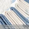 6 Pairs of Women Is Autumn and Winter Fleece Thickened Warm and Comfortable Fashion Cartoon Rabbit Purple Mid-tube Socks 4