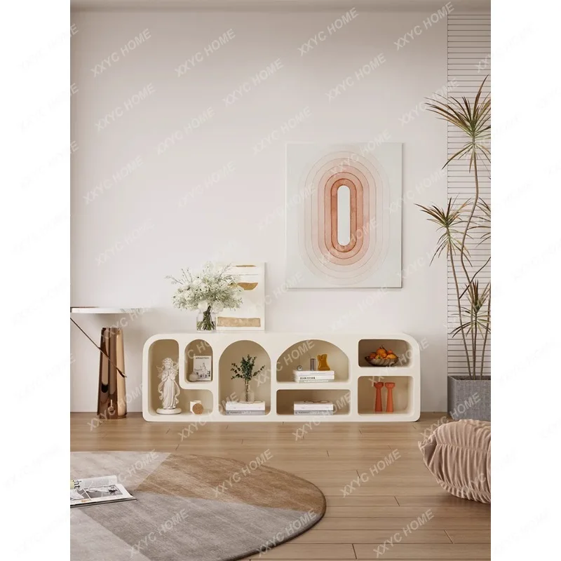 

Modern Simple Small Apartment Curio Cabinet Bedroom Storage Cabinet Nordic White Display Cabinet
