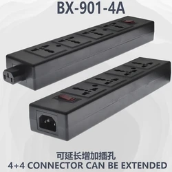 Universal 4 - Way Power Strip with Overload Protection and Circuit Breaker - 1 pcs (901 - 4 extend)