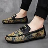 Luxury Print Canvas Loafers Men Boat Shoes Spring Breathable Casual Slip-on Men's Shoes Comfort Flat Driving Shoes Men Plimsolls 6