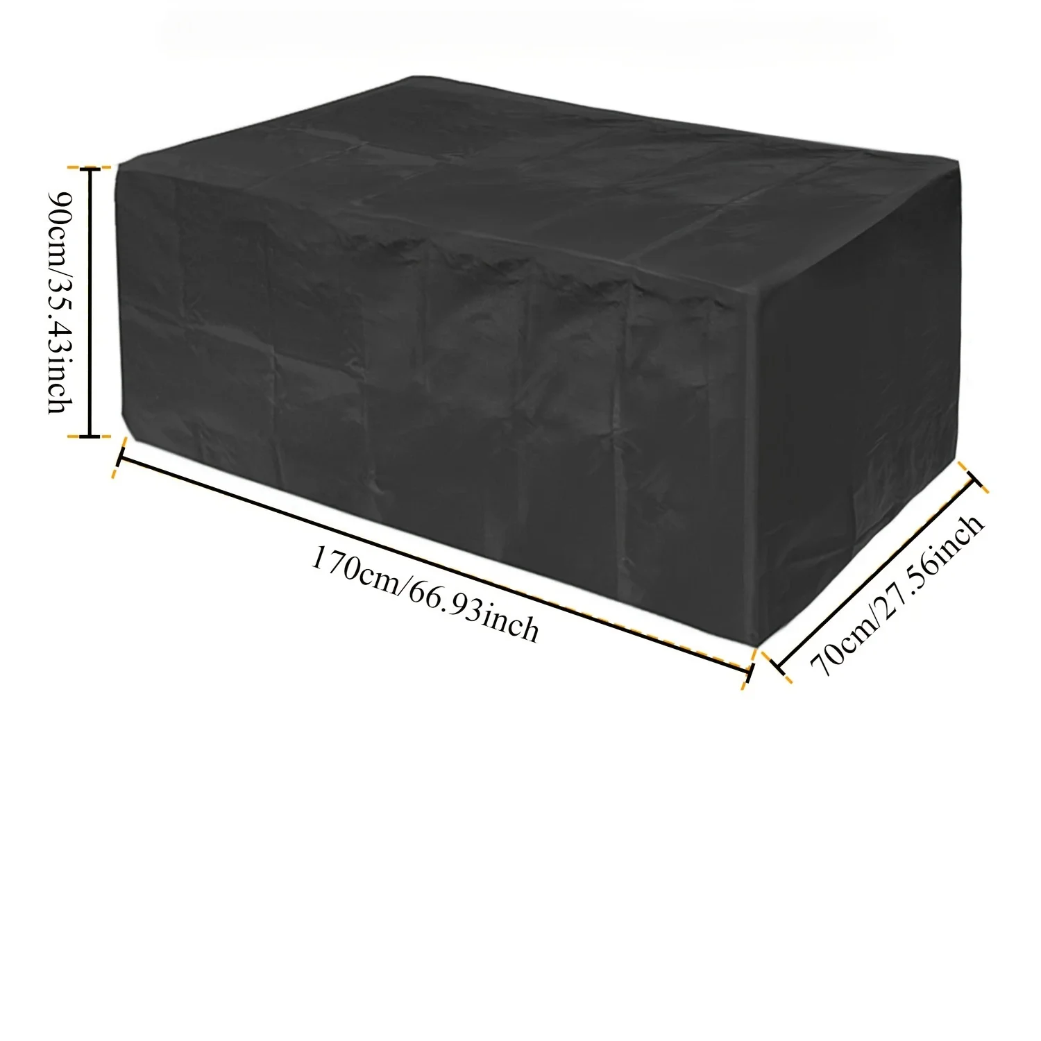 Garden Furniture Cover 67" X 35" X 25" Windproof, Heavy Duty Rip Proof 210D Oxford Fabric Patio Set Cover, Garden Table Cover