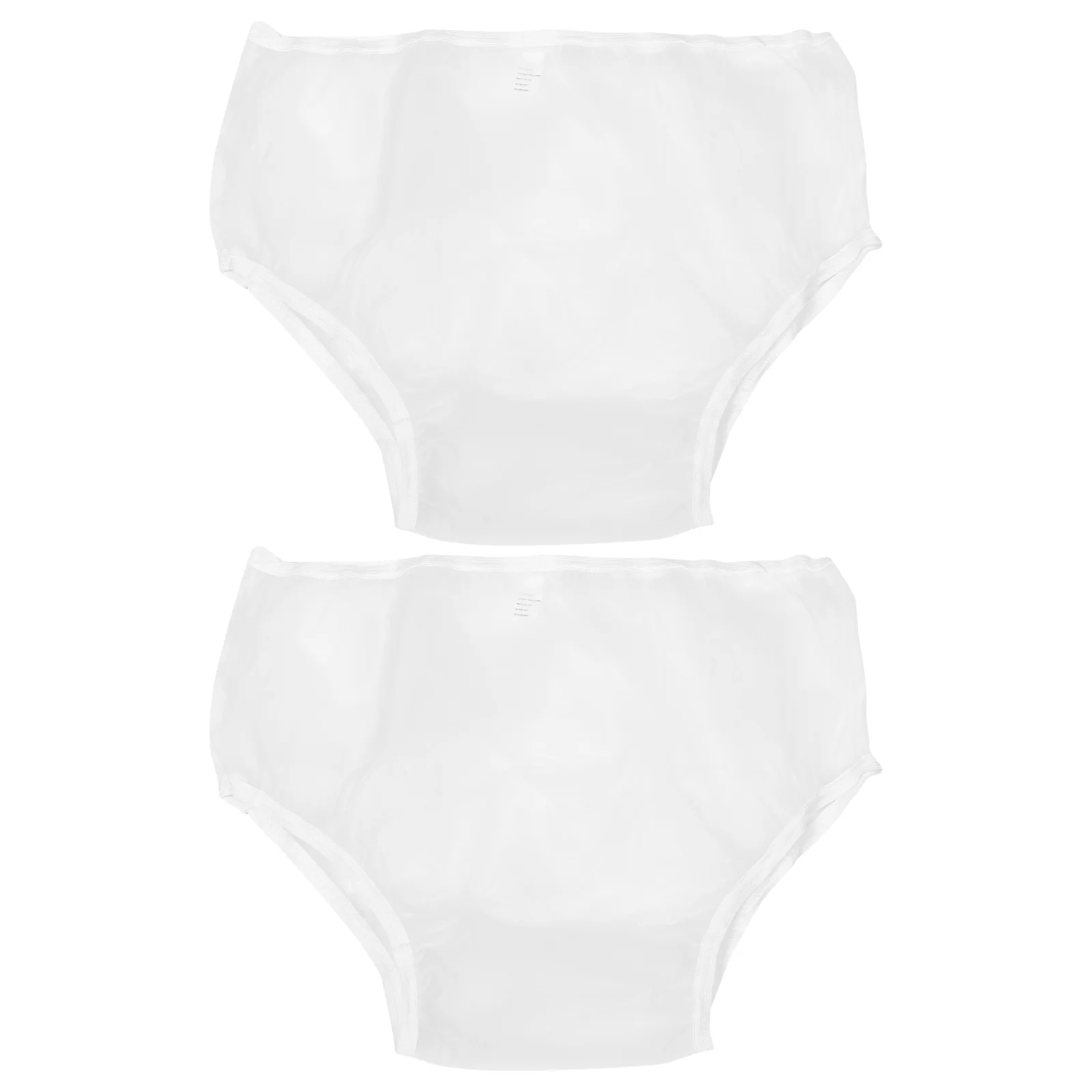 Reusable Diapers 2 Pcs Waterproof Diapers Washable Adult Eva Cover Elastic Covers Leak Elderly Anti-leak Leakproof for Home Nappies Pants