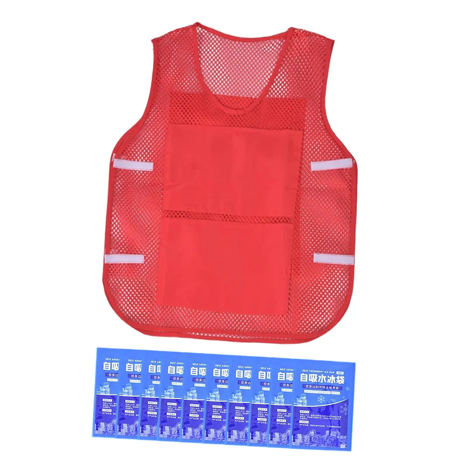 Summer Cooling Vest with Ice Packets for Cycling Outside Outdoor Activities