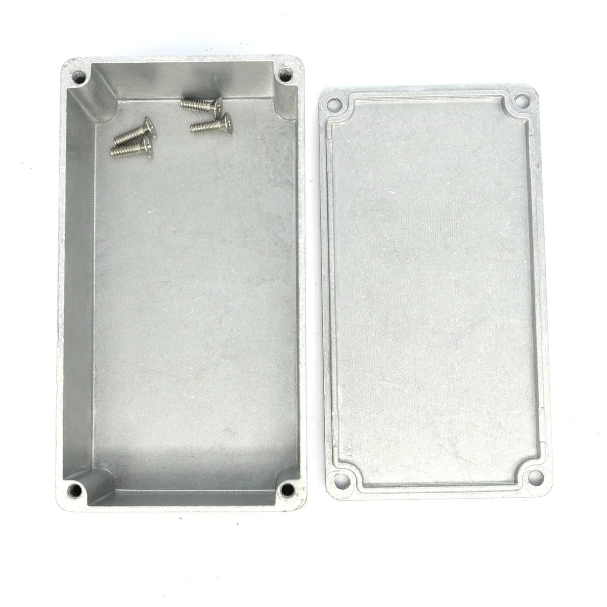 1590B Gitarreneffektgehäuse aus Aluminium mit Schrauben, Aluminium-Effektpedalgehäuse, Ersatz-Musikinstrumenten-Set – Detail 12