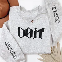 Do It Crewneck Sweatshirt Women Men Pink Kpop Fan Merch SKZ Sweatshirts Pullover Long Sleeve Hoodies Streewear Woman Clothing - Image 5