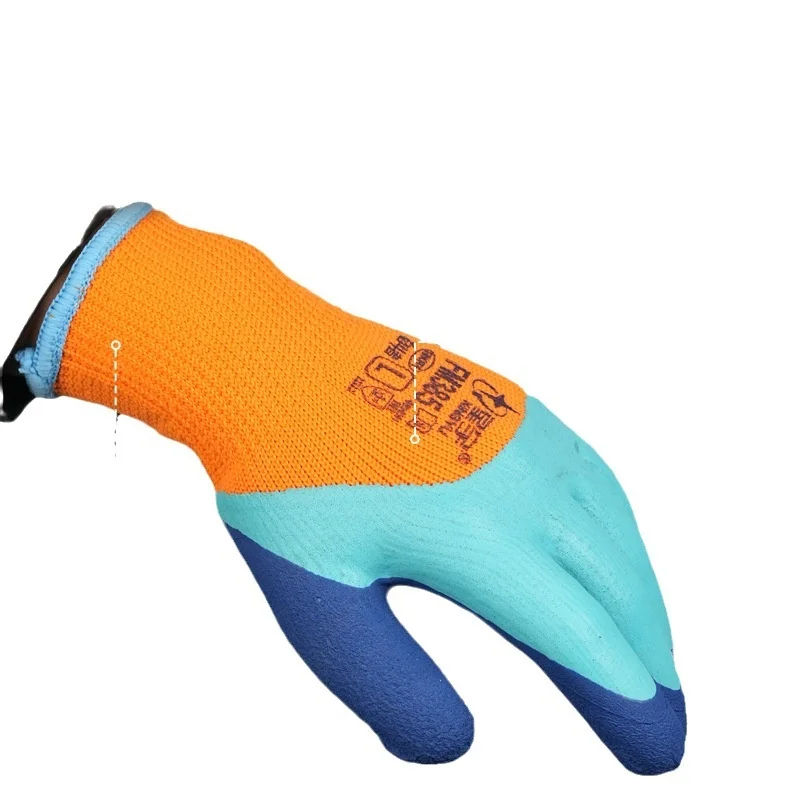 Winter garden work gloves  Waterproof/fleece warm gloves  Wrist-length For work to avoid hand injuries Garden hand tools 5