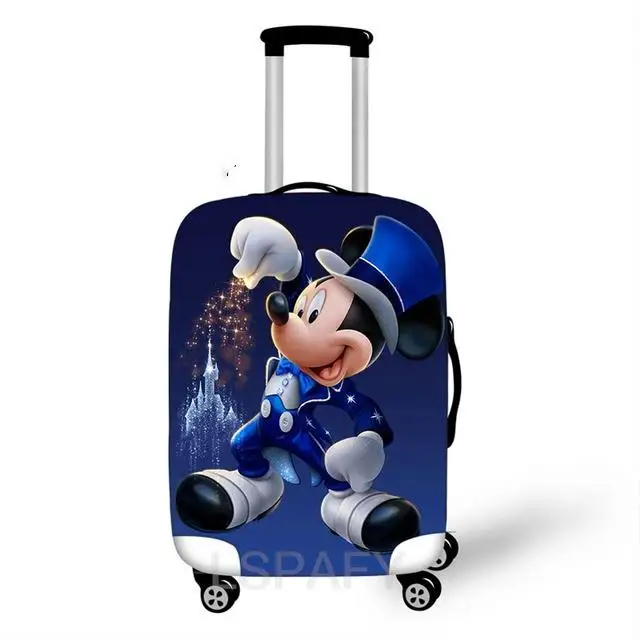 Фото Защитный чехол для чемодана Disney с Микки и Минни для путешествий, подходит для женских чемоданов на колесиках 18-32 дюймов, эластичный чехол для багажника №5