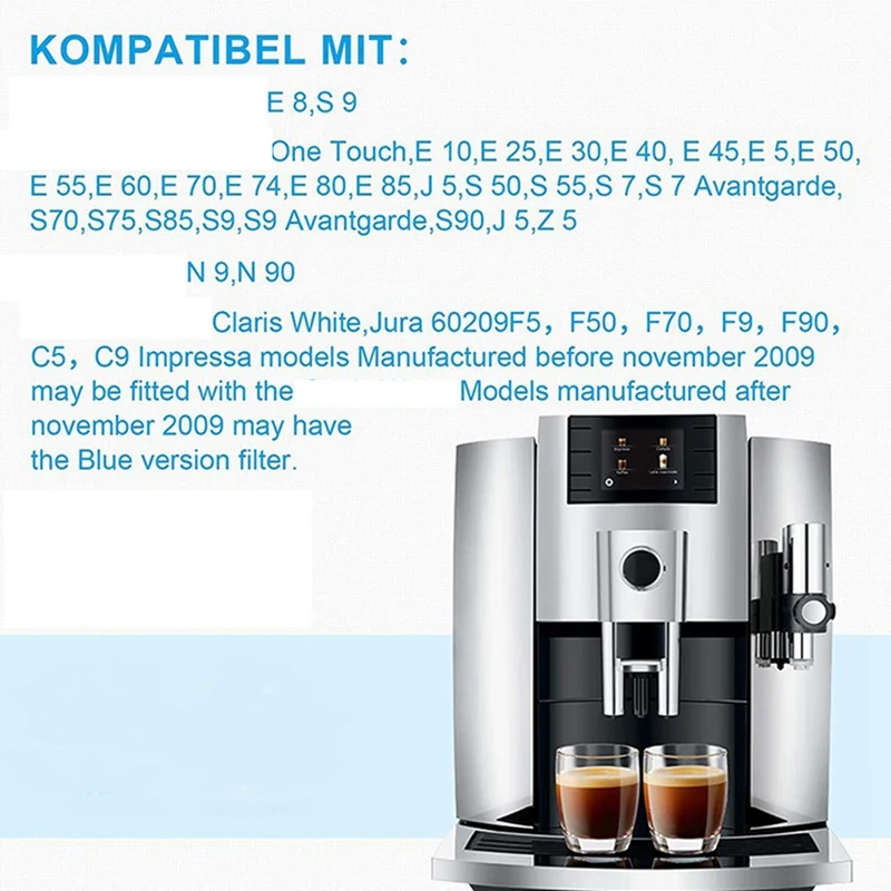 7PCS-For-Jura-Impressa-Z5-Z6-E8-E9-J5-F60-S7-S9-Water-Filter-Parts ...