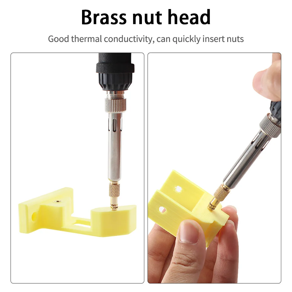 TS/T65 Heat Insert Nut kit 3D threaded hole Implanted Hot Melt Brass Nut Pressur