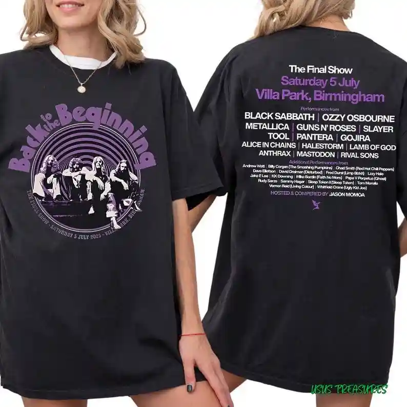 公式・ブラックサバスback to the beginning Tシャツ ブラックサバスback to the beginning TシャツM・L・X L Back To