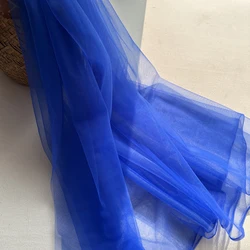 Elegant Blue Burgundy Soft Tulle Fabric for Wedding Celebrations and DIY Projects (Royal Blue)