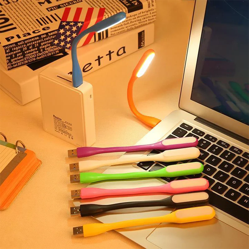 LED Light Portable USB Mini Book Reading Travel Table PC Computer Laptop Notebook Flexible Bendable Night