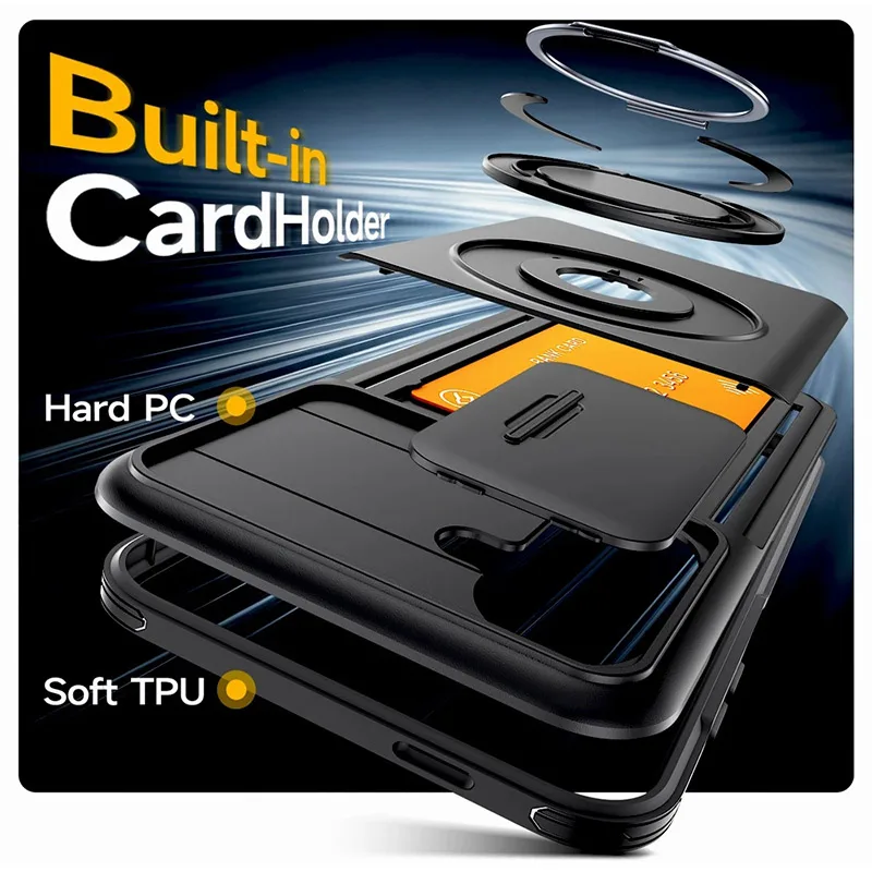 Magnetic Shockproof Phone Armor Case with Car Mount Support