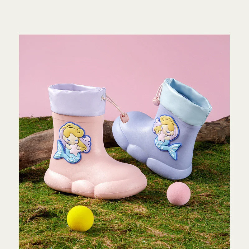 

Children's Rain Boots Shoes Boys’ And Girls‘ Baby Rain Shoes Outdoor Waterproof Shoes Lightweight Kids Anti Slip Water Shoes