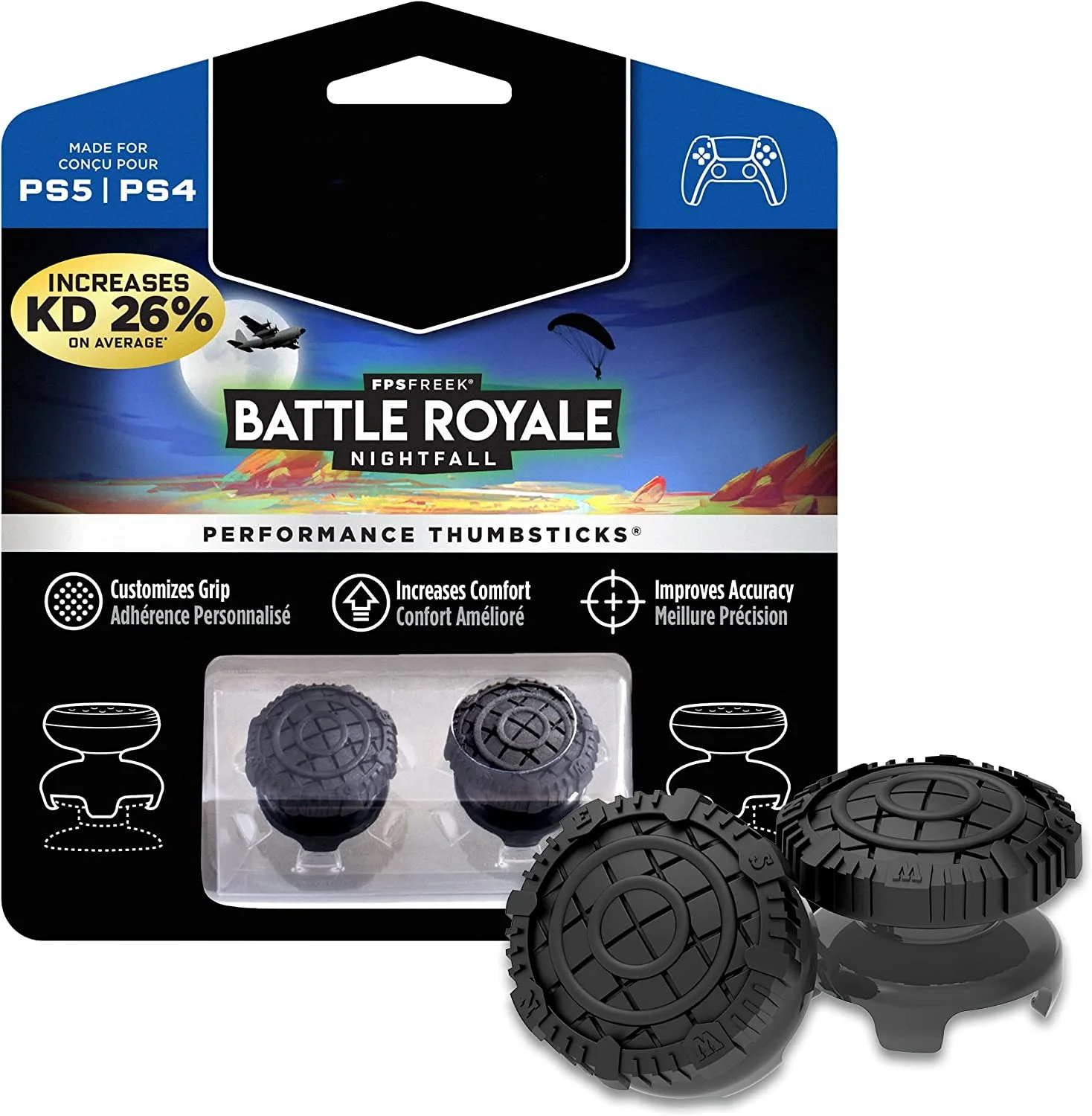 Freek Galaxy FPS For PS4 High-Rise Analog Stick PS5 Joystick Controller Performance Command Stick Game Silicone Cap