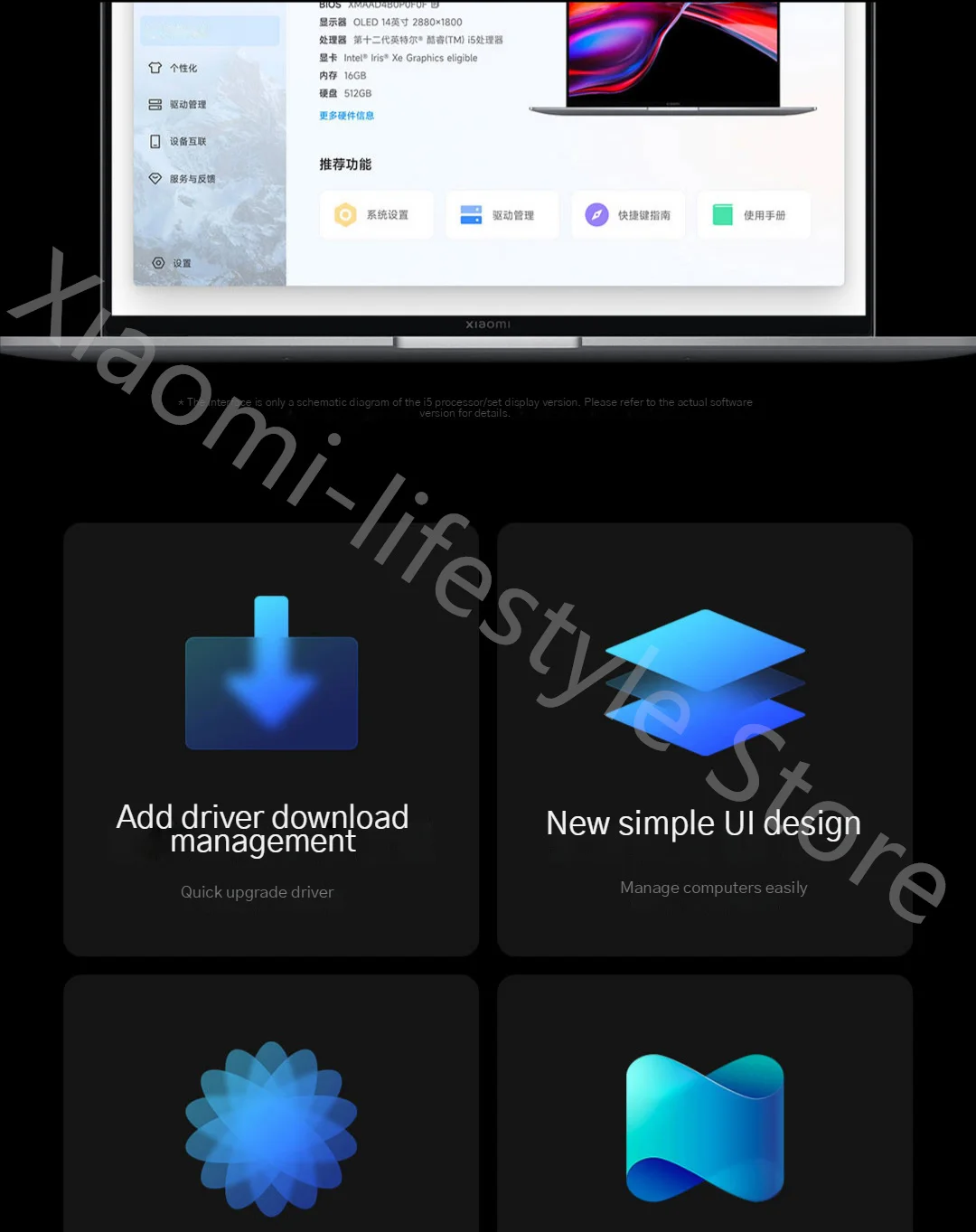 Xiaomi Mi Book 14 2022 Laptop with Intel Core i7-1260P/i5-1240P, RTX2050/MX550/Iris Xe Graphics, 14