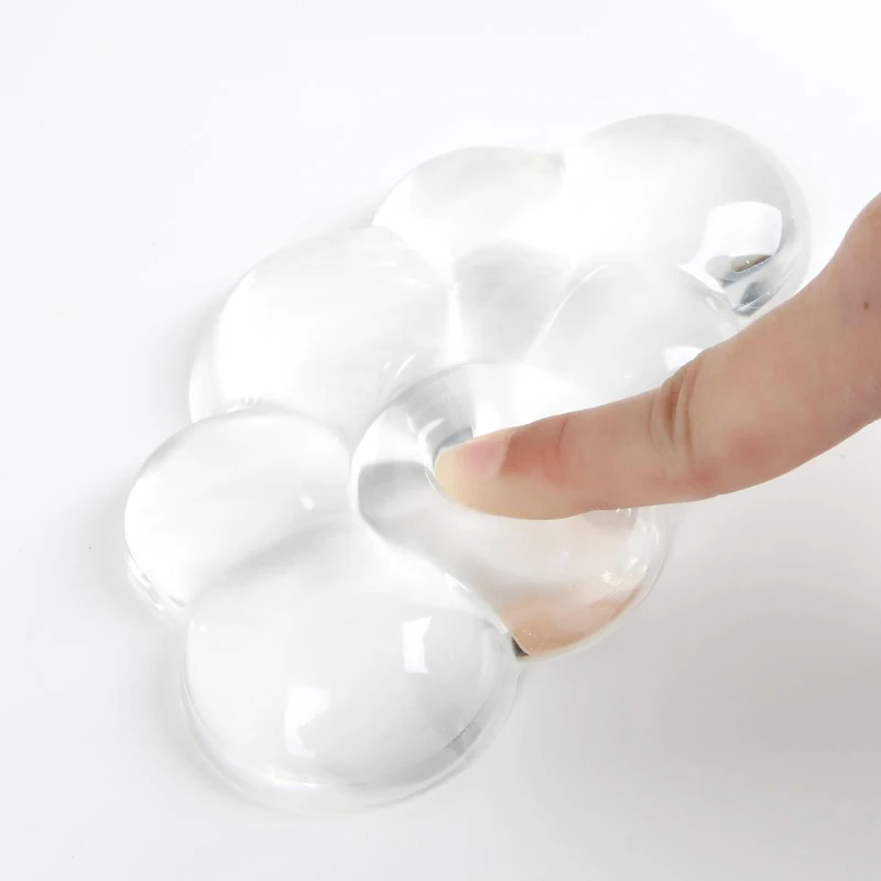 Keyboard Cloud Wrist Rest Anti-slipTransparent silicone Desktop Office Gamer Mouse Wrist Rest Support Non Slip Mice Mat