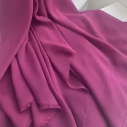 Elegant Pink Burgundy Rust Chiffon Fabric - Perfect for Wedding Dresses, Formal Gowns, Decorations & DIY Projects (Purple Red)