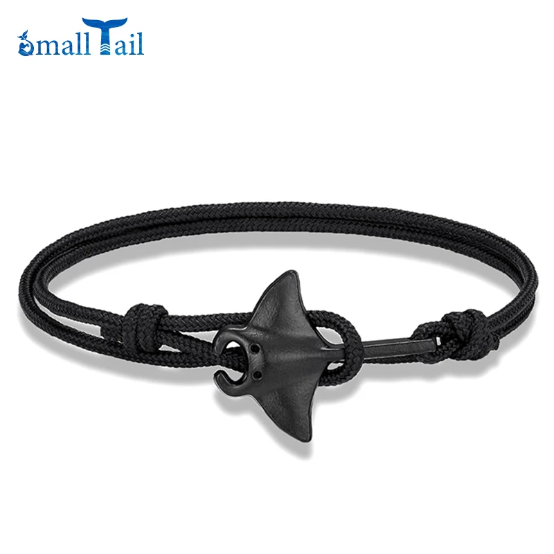OceanAnimalsCuteMantaRayBraceletMenWomenAdjustableParacord
