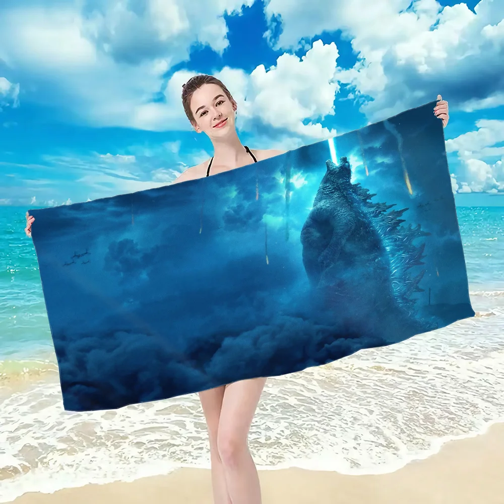 Cool G-GodzillaS Towel towel pattern beach towel, quick drying and absorbent, The fabric is made of cotton and does not fade 3