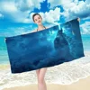 Cool G-GodzillaS Towel towel pattern beach towel, quick drying and absorbent, The fabric is made of cotton and does not fade 3