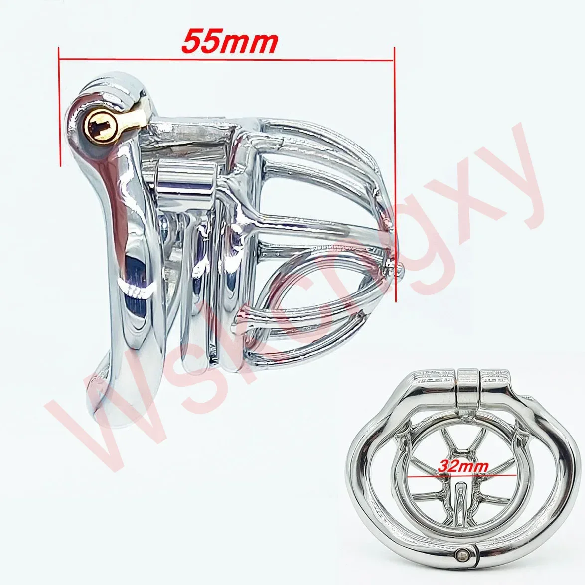 Stainless Steel Male Chastity Device Removable PA Puncture Cock Cage Penis Ring Sex Toys For Men Erotic Urethral Lock penis chastity cage chastity lock sex toy chastity cage accessory penis cock ring