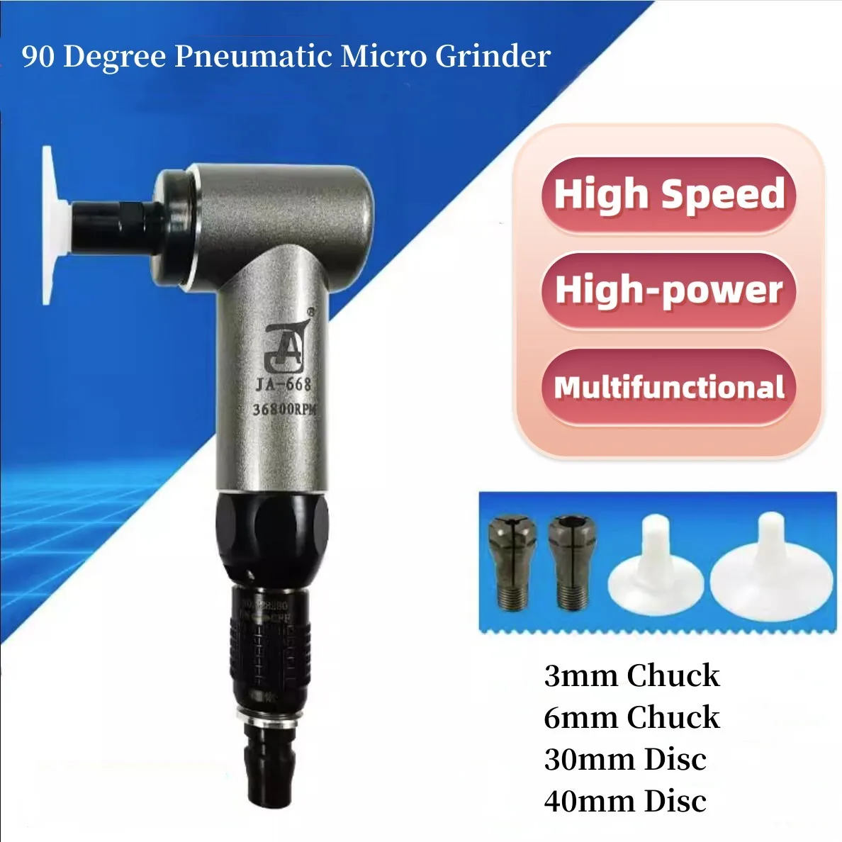 Pneumatic Air Powered Micro Grinder High Torque Angle Pencil Polisher Tool 90 Degree PLY-668 Drop Shipping flexible piezoelectric film md30 60 10kg micro force sensing resistor drop shipping