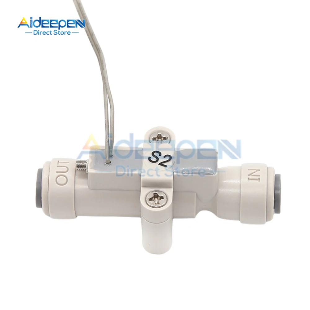 High Performance 1/4" Water Flow Switch Plastic Water Flow Switch Control Sensor for Purifier Dispenser