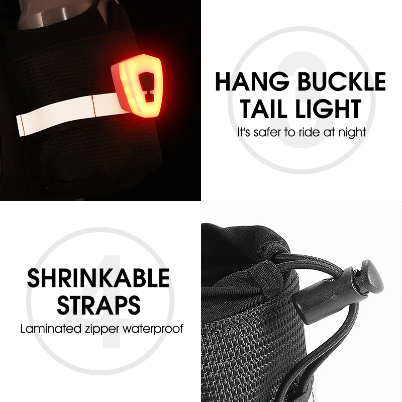 WEST BIKING Hartschalen-Gepäckträgertasche Große Kapazität Reflektierend Superwasserdicht Hintere Sitzgepäckträgertasche Reisetasche MTB Fahrradzubehör – Detail 18