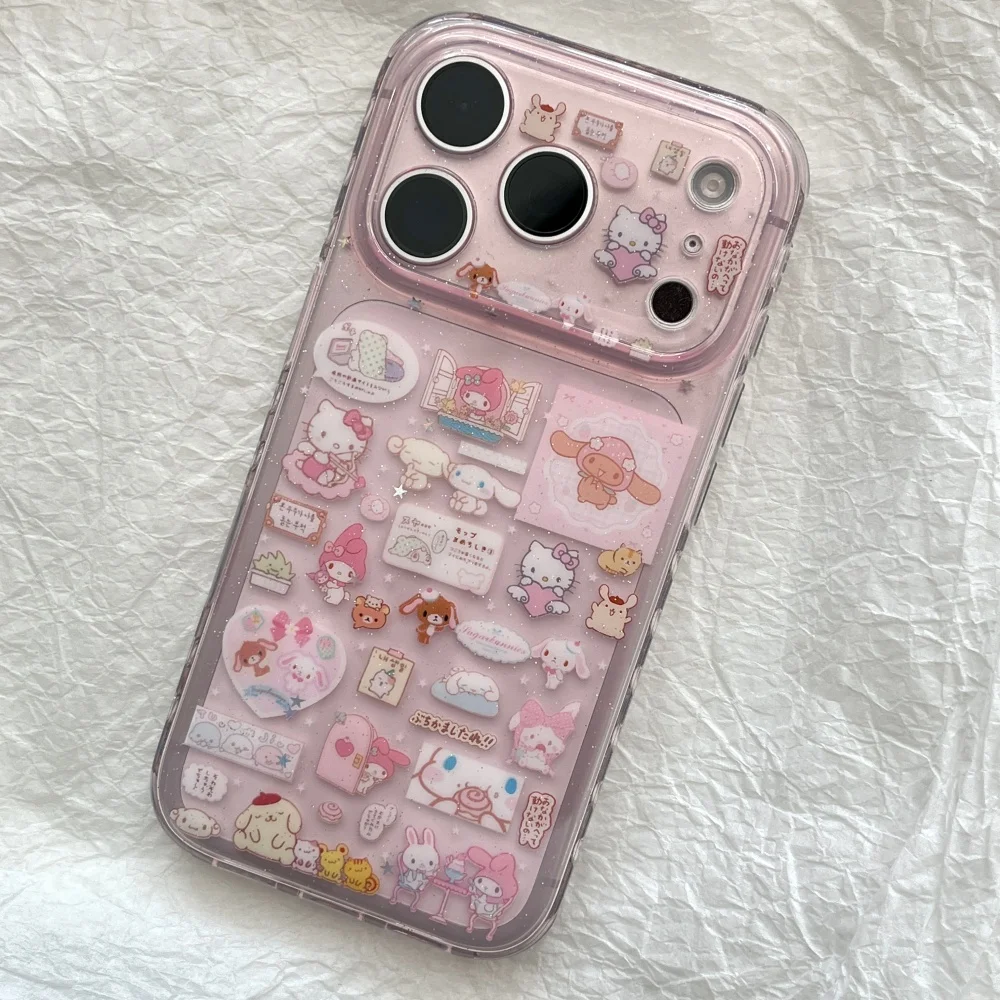 Hello Kitty Melody Cartoon Pink Phone Case image 7