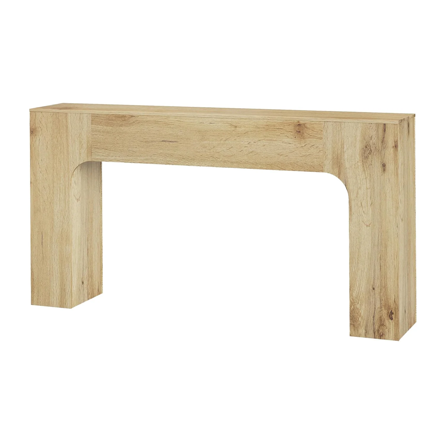 120 cm/160 cm Konsolentisch aus Holz, rechteckiger Sofatisch hinter der Couch, Bauernhaus-Eingangstisch für Foyer, Flur, Schlafzimmer – Detail 2