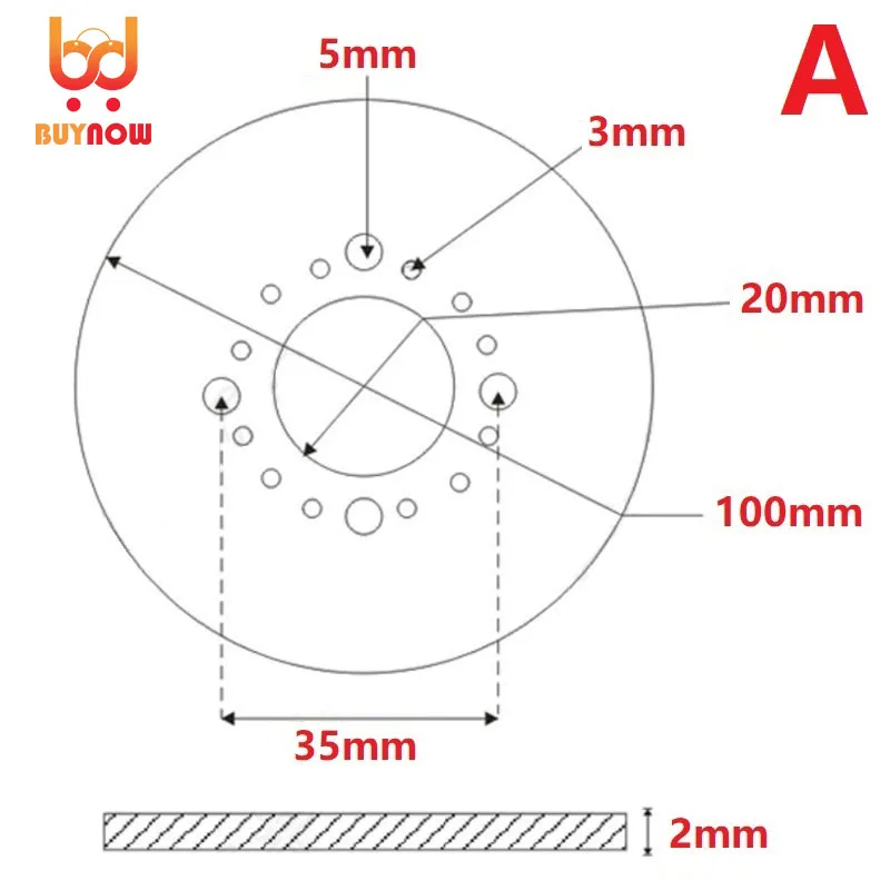 High quality Stainless Steel Scale 360 Degree Scale Small Scale Protractor Stainless Steel Disc 100x20x2mm 2