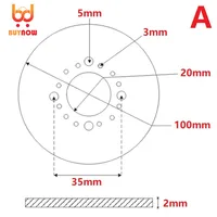 High quality Stainless Steel Scale 360 Degree Scale Small Scale Protractor Stainless Steel Disc 100x20x2mm 2
