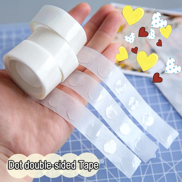 300Pcs/roll Clear Mini Glue Dots 3Mm/5Mm Ultra Thin Adhesive Dots Permanent  Sticky Diy Craft Dots for Card Making Supplies - AliExpress
