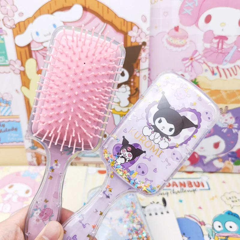 Air Cushion Comb 1pcs Lovely Cartoon Decorative Kuromi Melody Cinnamoroll Pochacco Birthday Gift Suitable for All Hair Type
