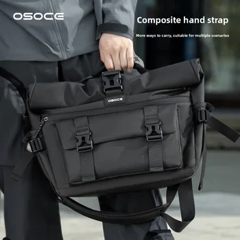 Borsa a Tracolla di Grande Capacità Borsa da Uomo per Computer e Pendolarismo, Borsa a Tracolla Impermeabile per Esterni, Nuovo Stile 2025