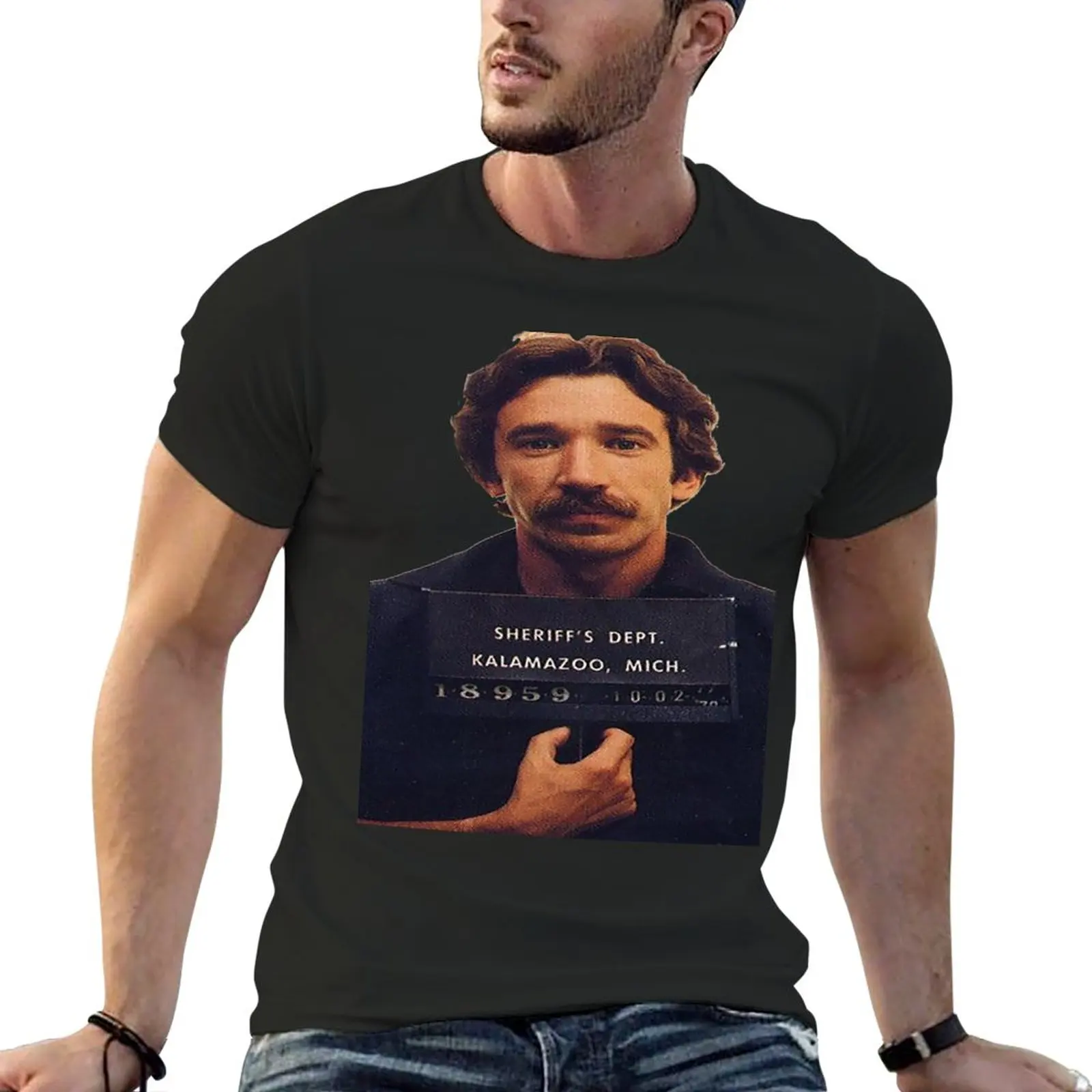 

New Tim Allen Mugshot T-Shirt black t shirts tops vintage t shirt black t shirt T-shirt men