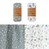 Kangobaby #My Soft Life# 2pcs Set 100% Cotton Baby Muslin Swaddle Blanket Newborn Bath Towel Infant Wrap 1