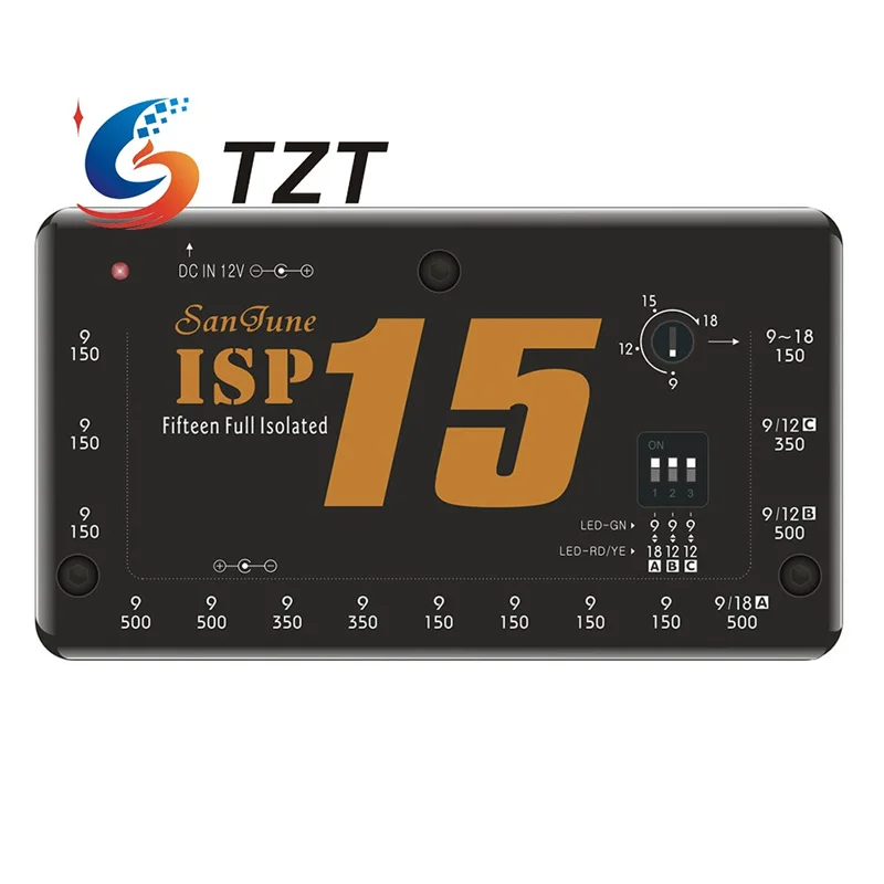

TZT ISP15 15-канальный/ISP12 12-канальный полностью изолированный блок питания для гитарной педали изолированный блок питания для Stomp Box