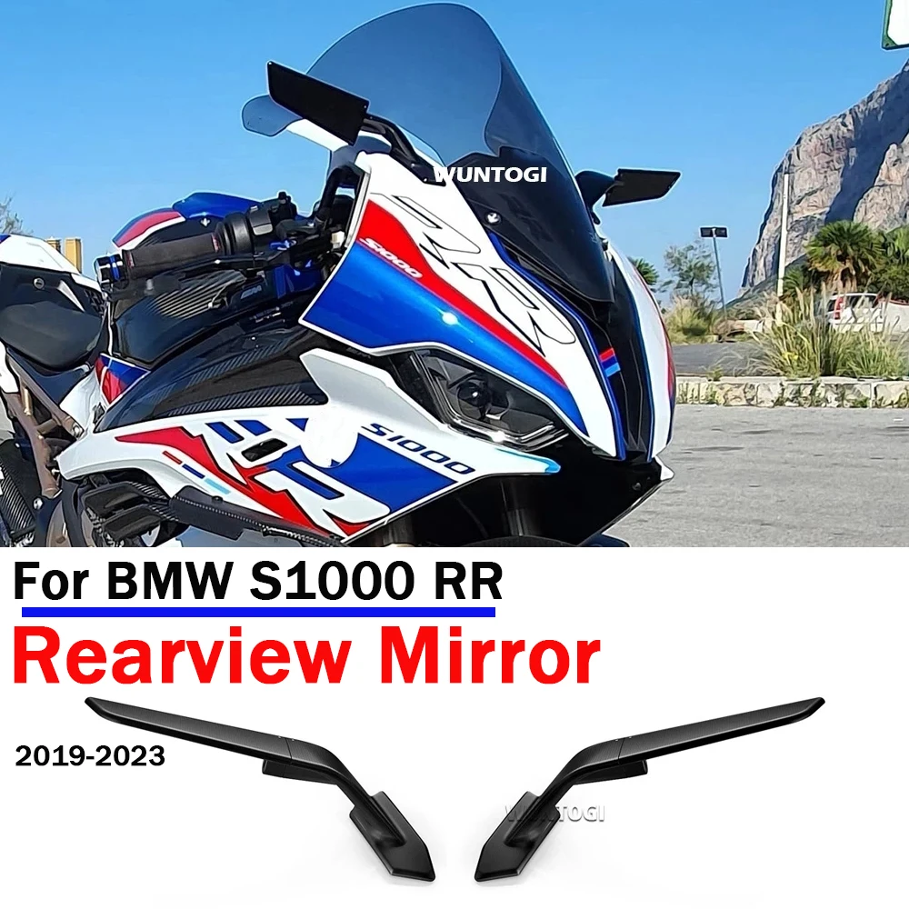 

For BMW S1000RR S 1000 RR 2019-2023 Motorcycle Wing Mirrors Mirrors Stealth Mirrors Sports Winglets Mirror Kit Adjustable Mirror