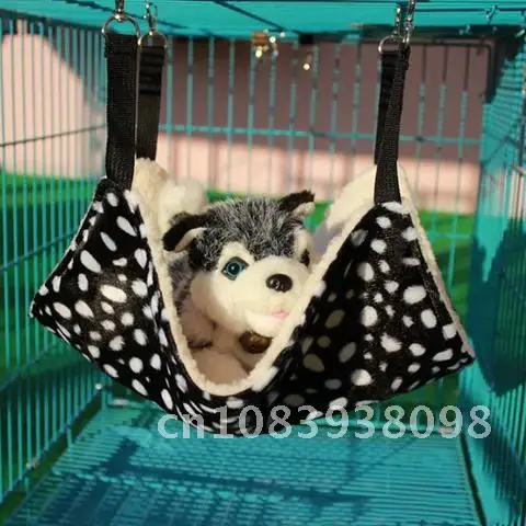 

Cat Hammock Hanging in Pet Cage Soft Cotton Cat Bed House Winter Warm Hamster Kitten Chair Hammock Hot Cushion Mat