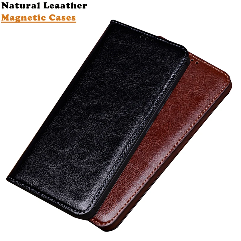 

Luxury Cowhide Leather Cases for Vivo iQOO Z6X Z6 Neo 6 5 SE 5S 11 Pro 10 9 8 Magnetic Closed Booklet Flip Phone Cover Kickstand