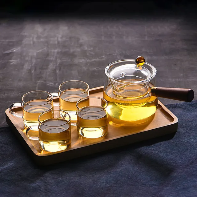 Hőálló Üveg Teáskanna Dupla Üvegvízi Kancsó Vízforraló Rozsdamentes Acél Tea Infuser Kung Fu Teakészlet Puer Ajándék Ötlet - Image 6