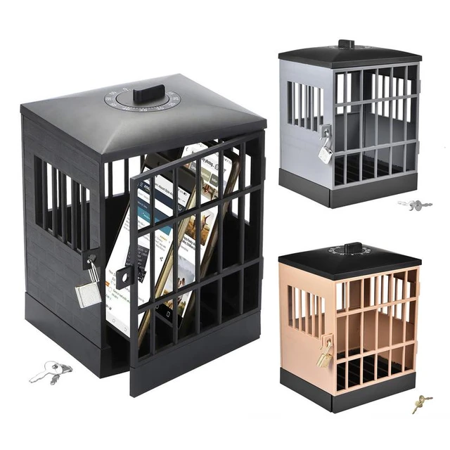 Sicher Smartphone Home Tisch Büro Gadget Qualität Lagerung Box Locking  Käfig Party Lagerung Handy Stahlgefängniszelle Gefängnis mit Timer -  AliExpress