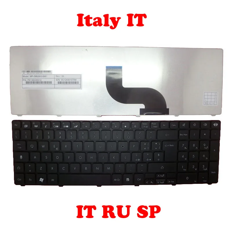 

Клавиатура для ACER Gateway NV59 NSK-ALB0E PK130C82012 9z. N1h82.b0e KB.I170G.183, Италия, IT KB.I170G.189, Русский RU KB.I170G.191