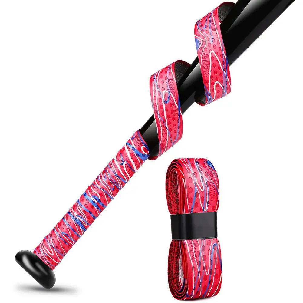 Bat Grip Tape For Baseball Absorbs Sweat Tennis Grip Racket Handle PU Anti-Skid Overgrip Sweatband Tape For Pickleb 1M Tennis Overgrip Sticky Overgrip Racket Grip Tape Racket Overgrip Tennis Racket Tape