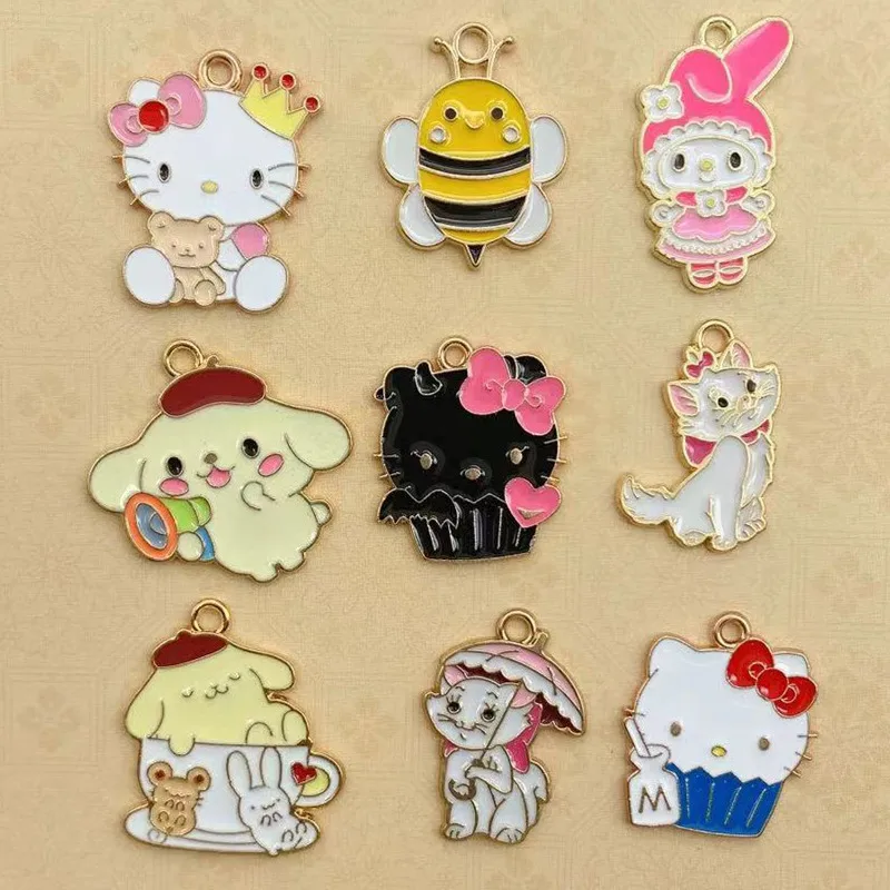 12 Stück Katzen Handy Charms - Niedliche Anhänger Für Handyhülle & Schlüssel