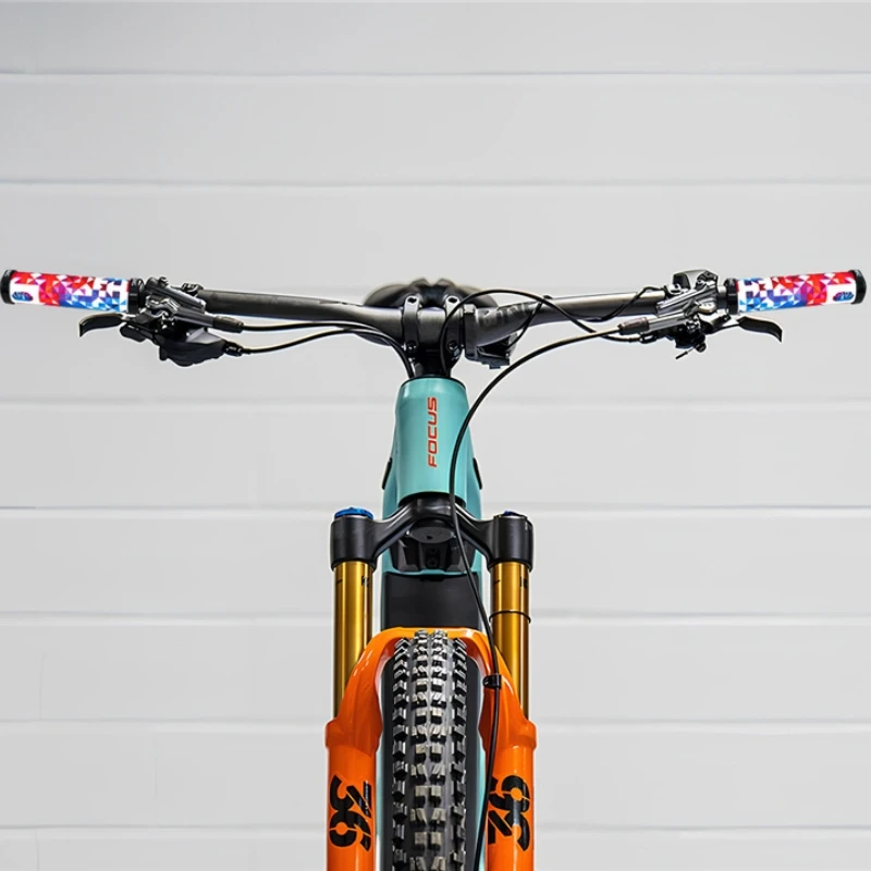 Bicycle Handlebar Grips Bicycle Accessories Bike Handlebar Grips Bike Handle Grips CNC Mountain Bike Handlebar Grips Silicone Anti Slip MTB Double Lock On Grips Shock-Absorbing Bike Handle Cover 22.2mm