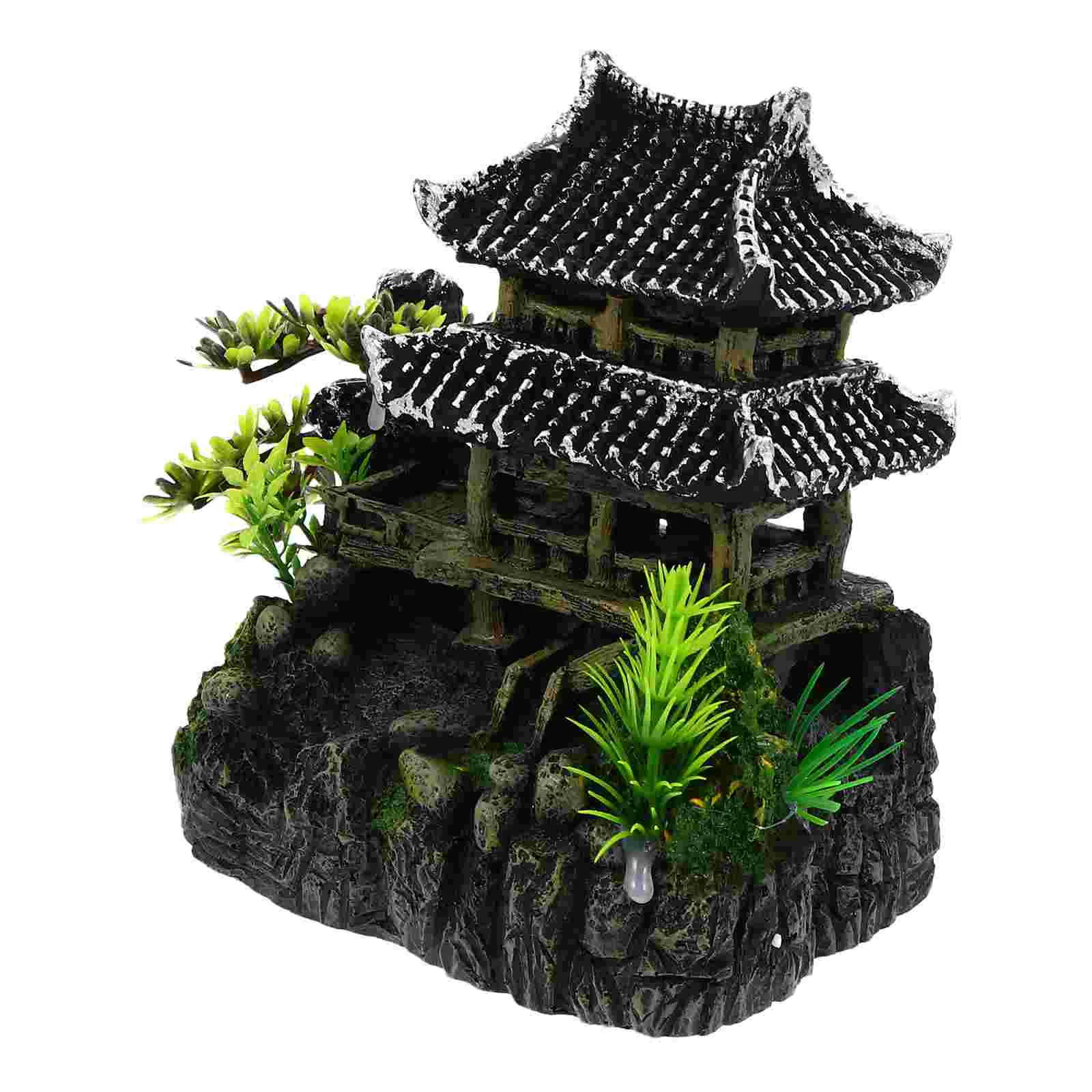 

Aquarium House and Plant Ornament Fish Tank Landscaping Ornament Hiding Cave