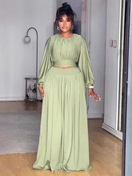 Female Clothing Autumn 2-piece Sets for Women Long Sleeve Top and Long Skirt Set Ladies Casual Dress Set Wholesale Dropshipping 1